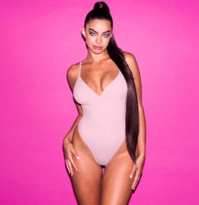 Summer Bikini Backless String Large Size Sexy Solid Color Triangle One-piece Swimsuit Women's Clothing