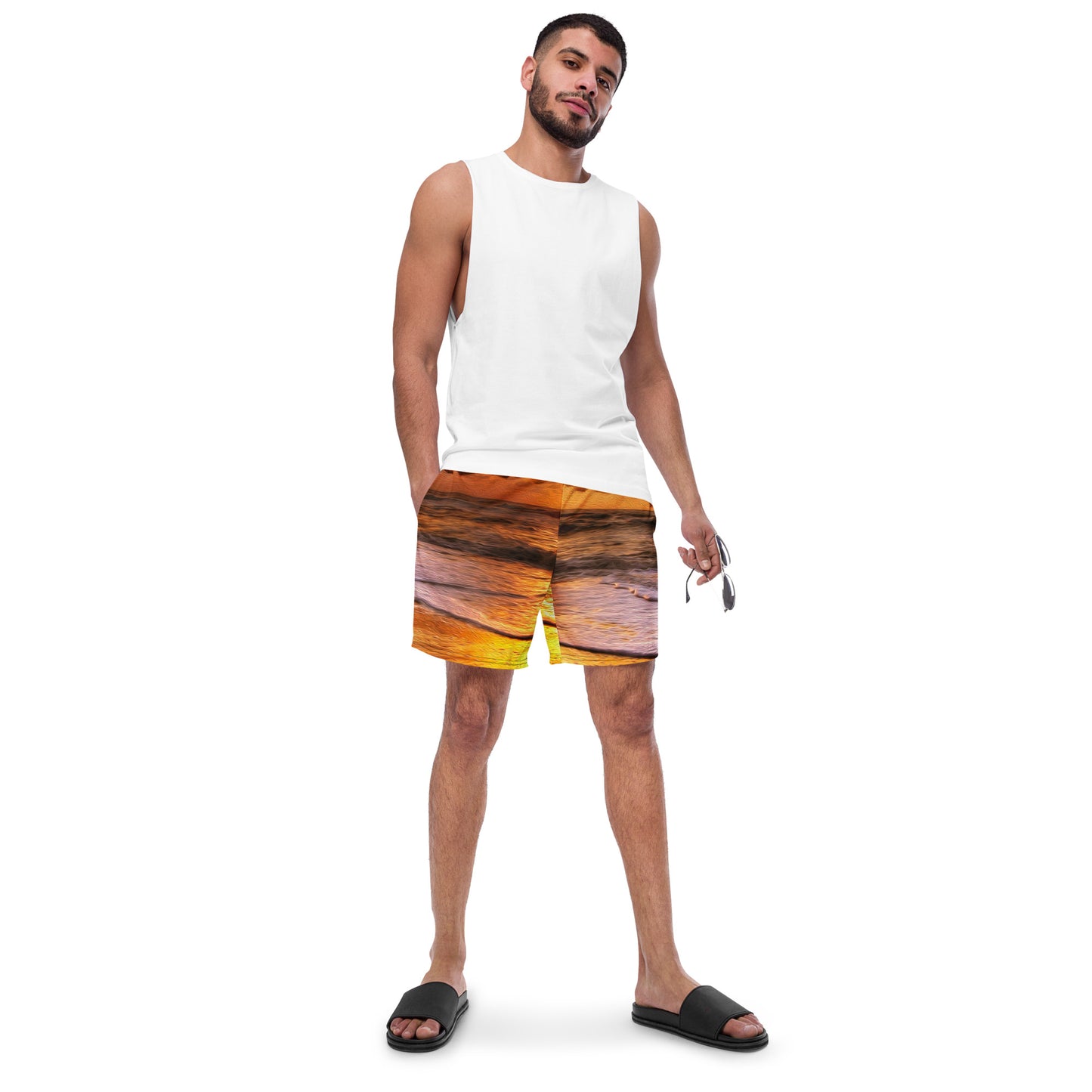 Summer Sunset Men's swim trunks