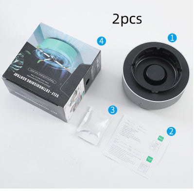 Smoke Removal Air Purification Ashtray Anion Purification Practical Automatic Purifier Ashtray Portable Gadgets For Car