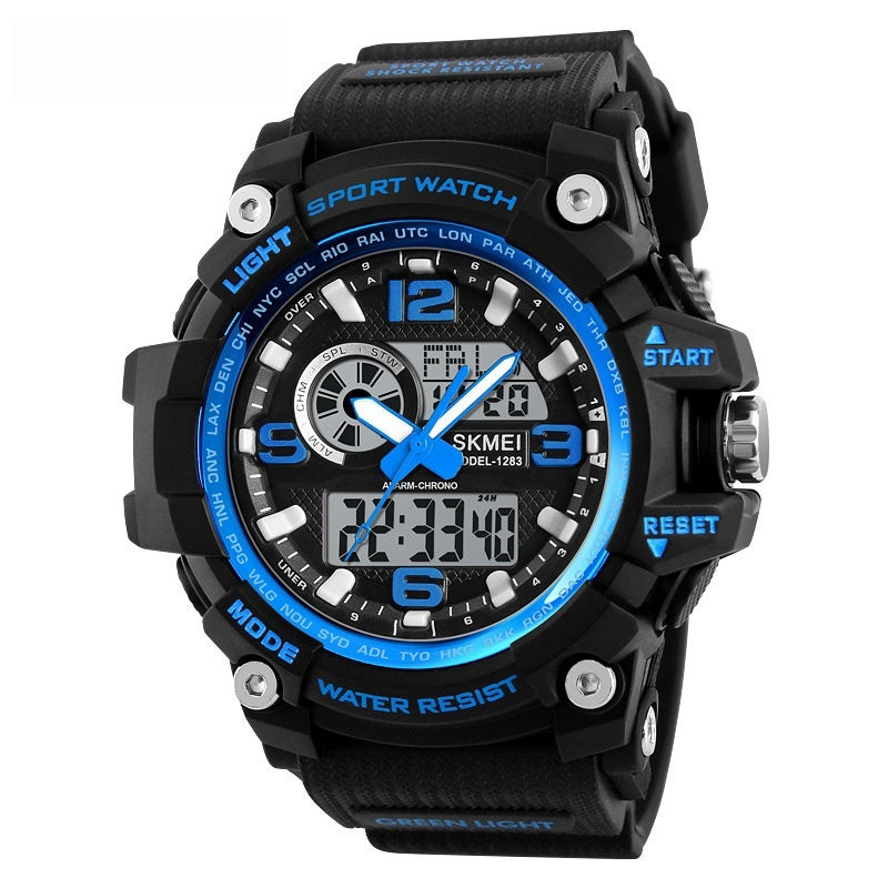 Sports Waterproof Electronic Watch Multifunctional Men Timepiece Father's Day Gift