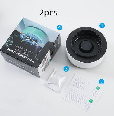 Smoke Removal Air Purification Ashtray Anion Purification Practical Automatic Purifier Ashtray Portable Gadgets For Car