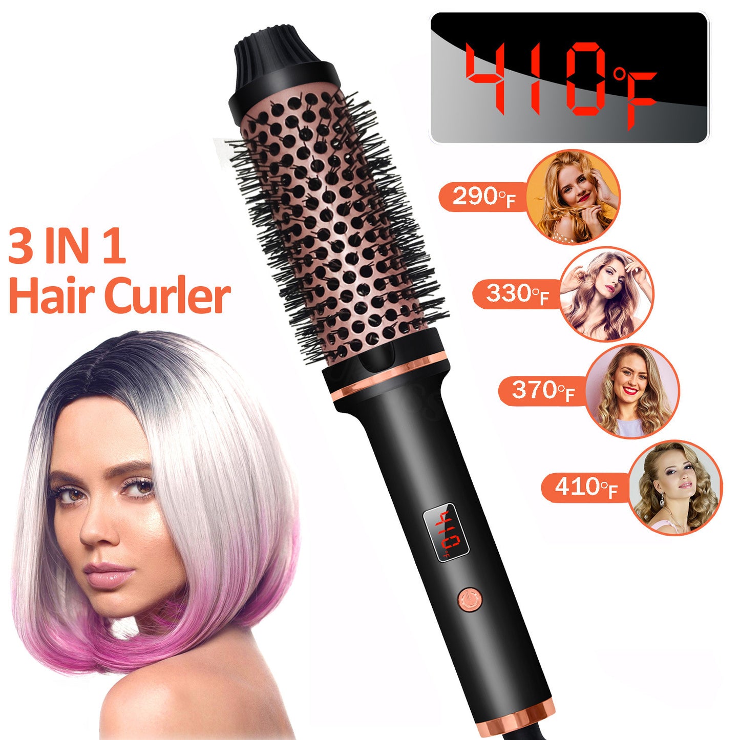 Hair Curler Multifunctional 3-in-1 straightening or curling iron