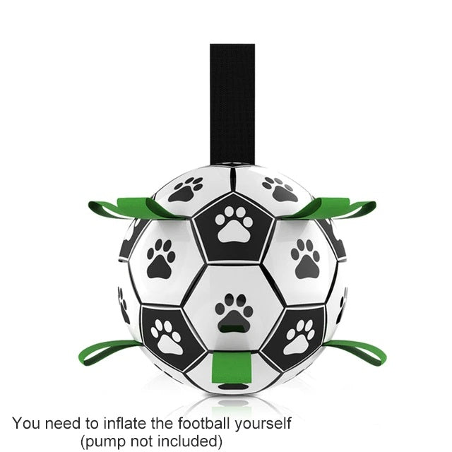 Dog Toys Interactive Pet Football Toys with Grab Tabs Dog Outdoor Soccer training