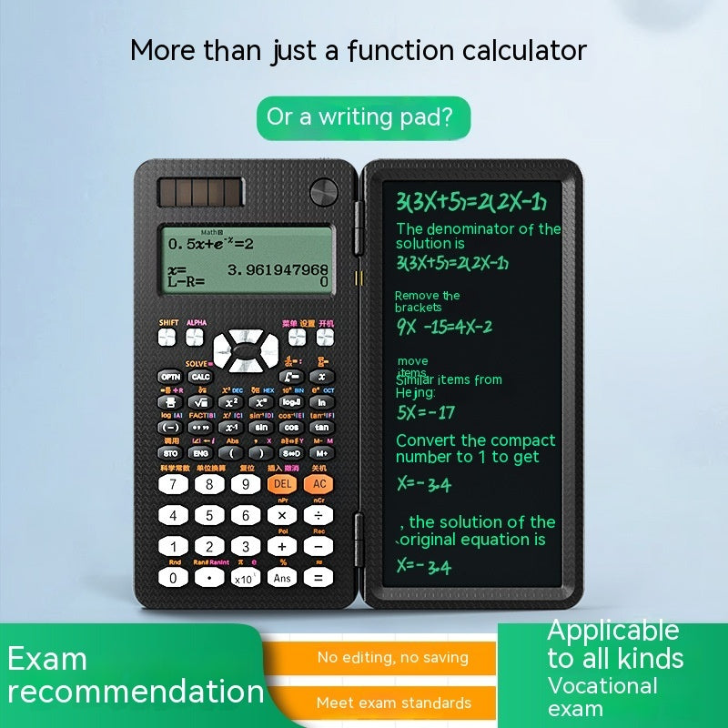 2 In 1 Foldable Scientific Calculators Handwriting Multi-functional Calculators