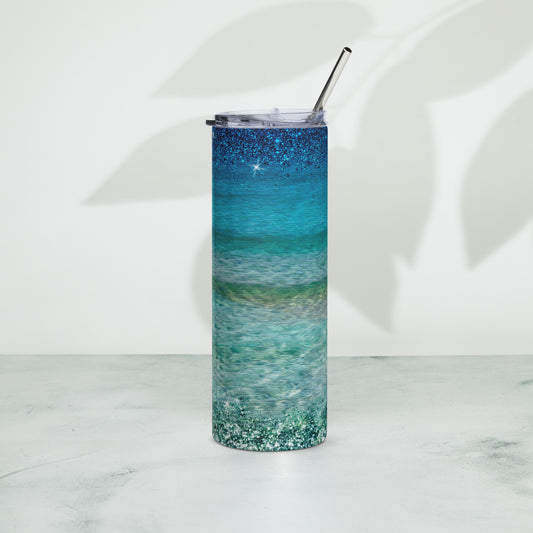 Blue Beach Starlit Stainless steel tumbler