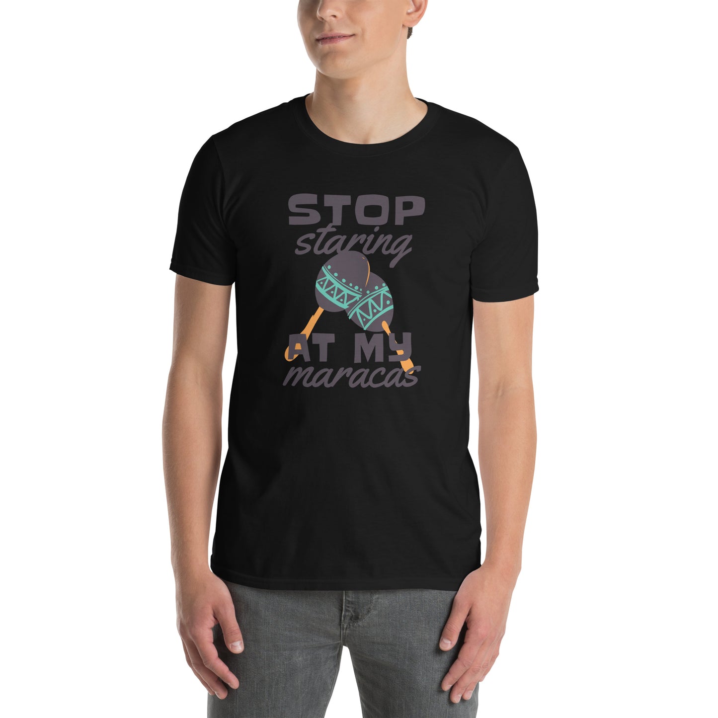 Stop Staring at my _ Short-Sleeve Unisex T-Shirt