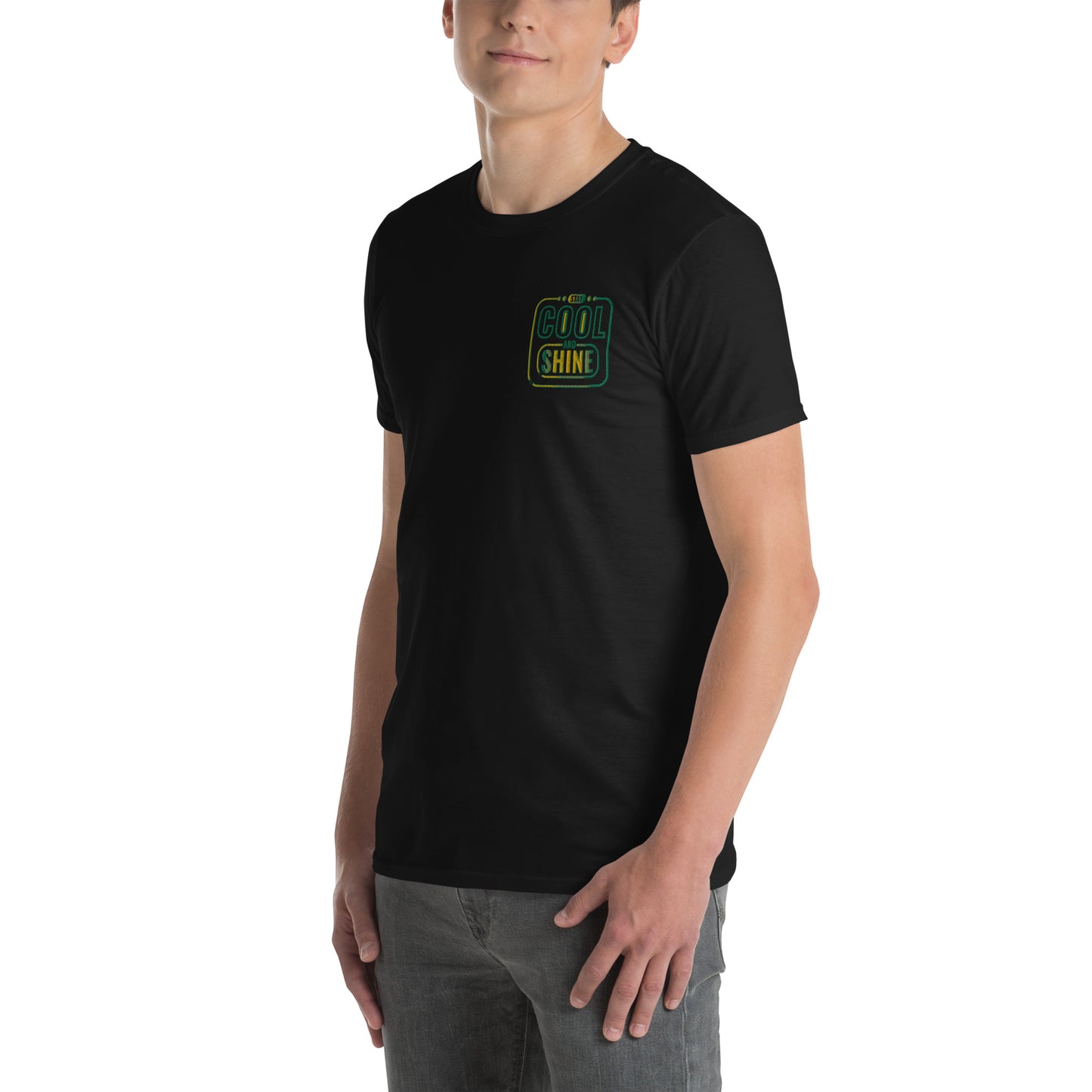 Cool and Shine Embroidered Short-Sleeve Unisex T-Shirt