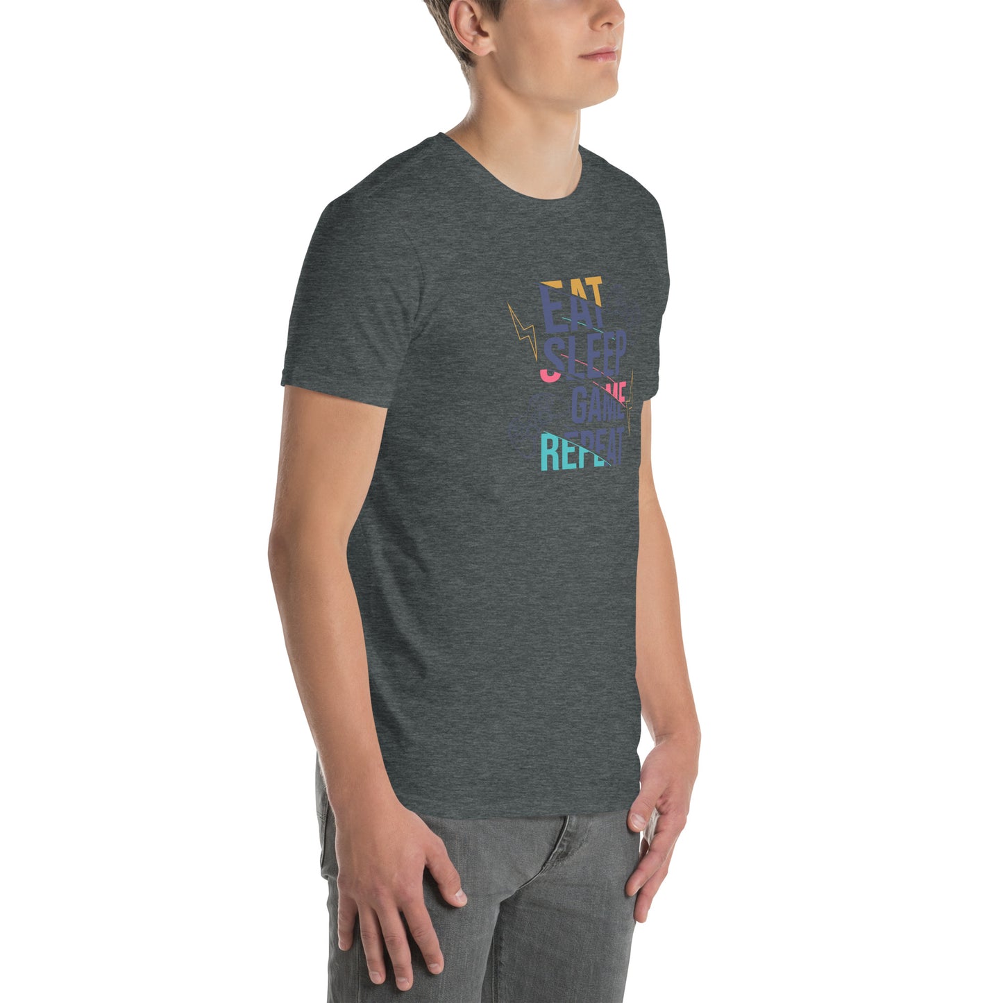 Eat Sleep Game Repeat Short-Sleeve Unisex T-Shirt