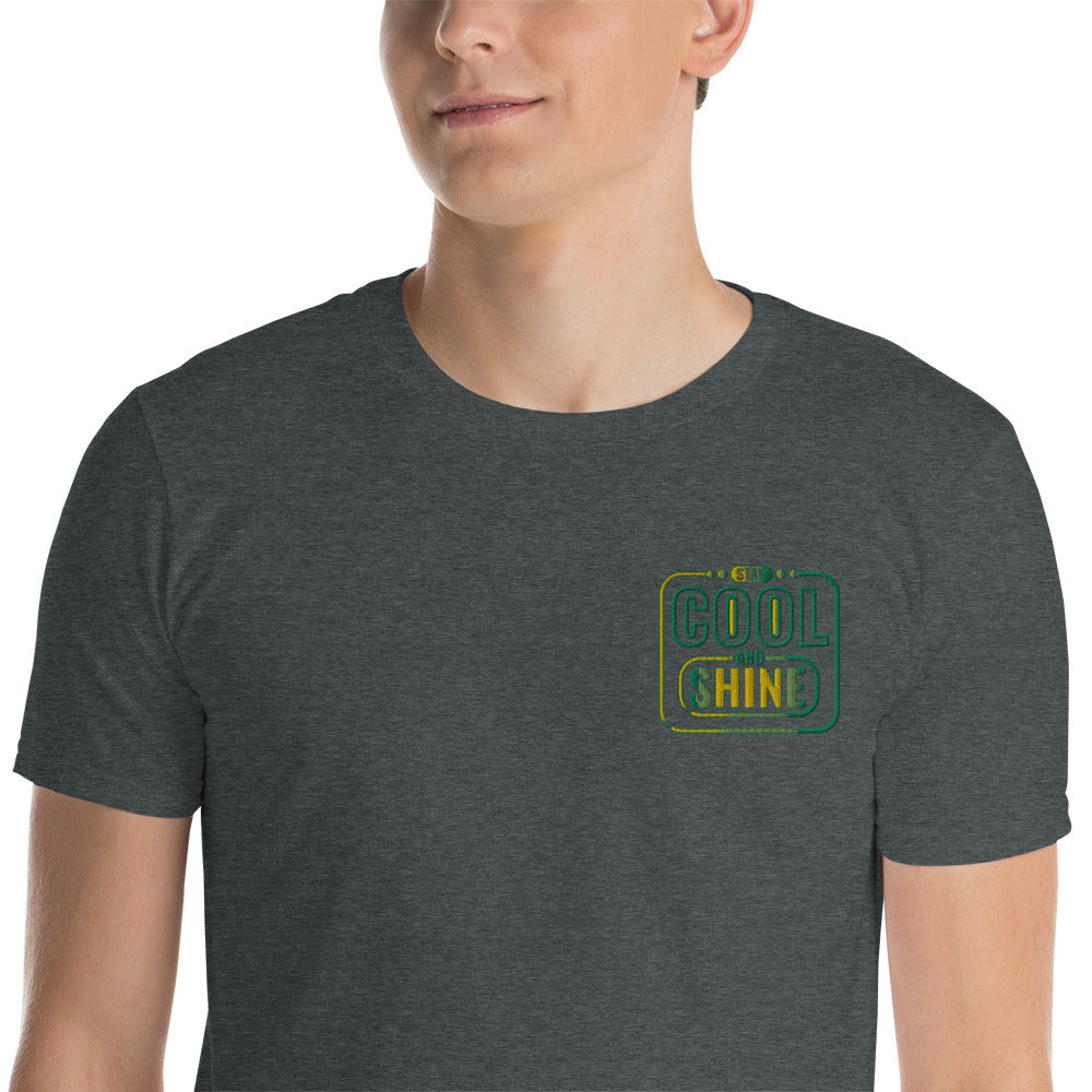 Cool and Shine Embroidered Short-Sleeve Unisex T-Shirt