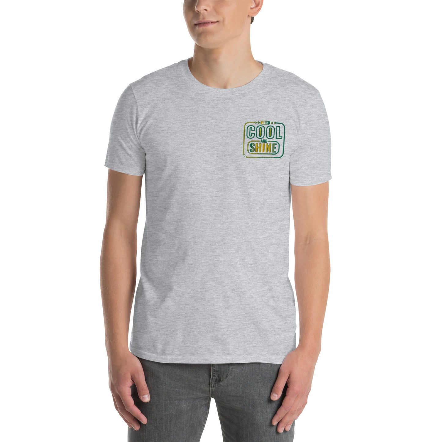 Cool and Shine Embroidered Short-Sleeve Unisex T-Shirt