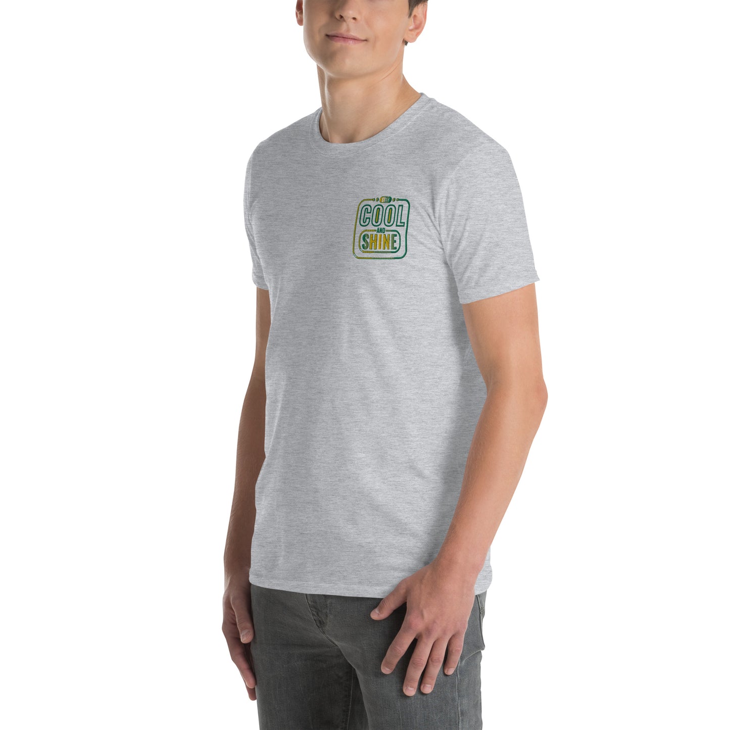 Cool and Shine Embroidered Short-Sleeve Unisex T-Shirt