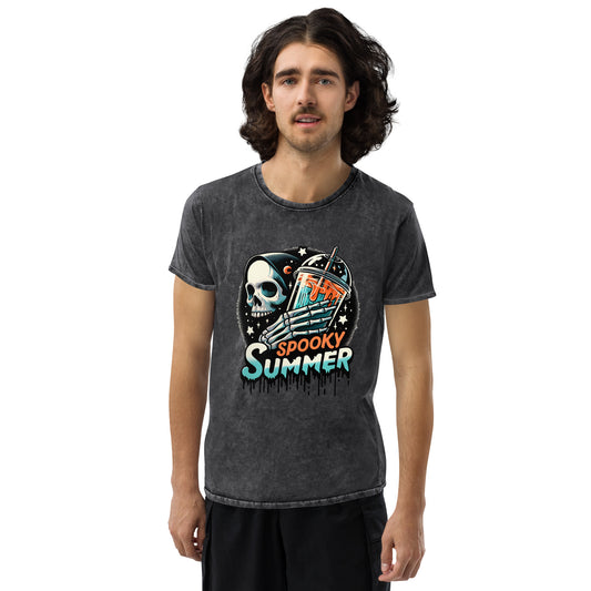 Spooky Summer Vibes Denim T-Shirt