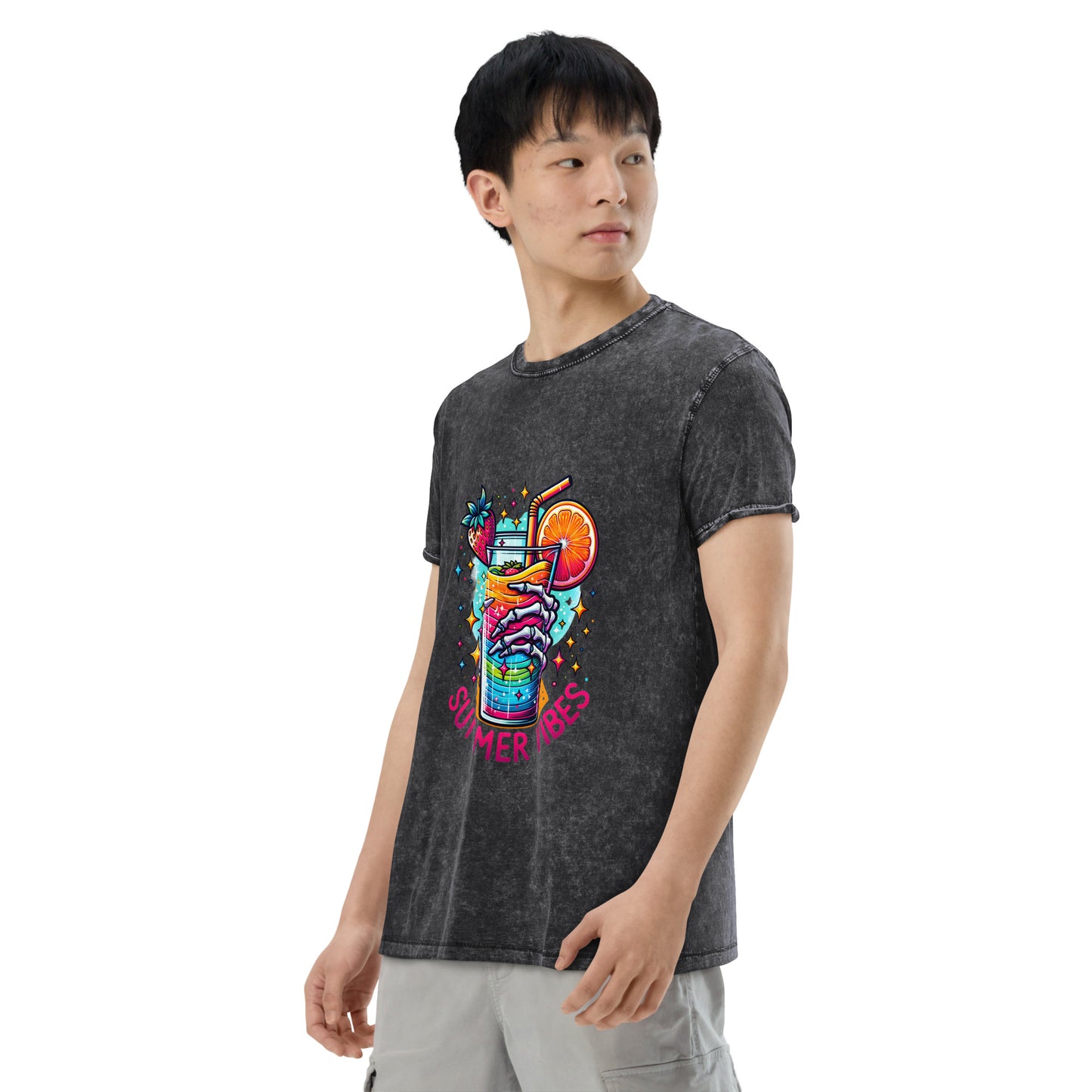 Summer Cooldown Vibes Denim T-Shirt
