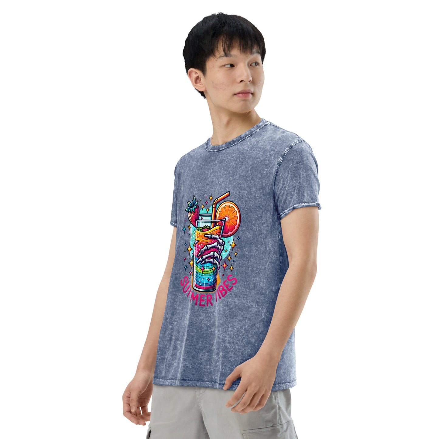 Summer Cooldown Vibes Denim T-Shirt