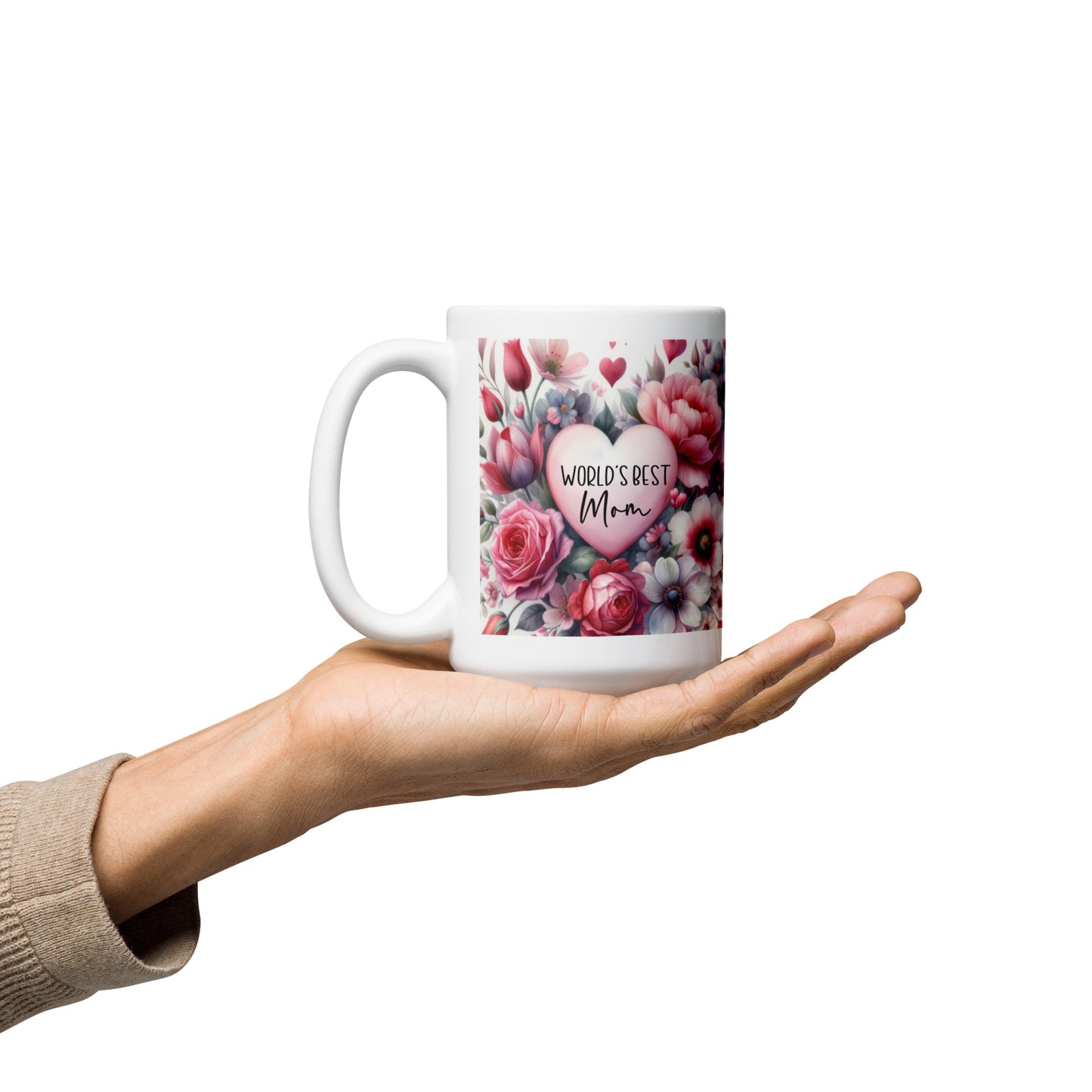 World's Best Mom glossy mug